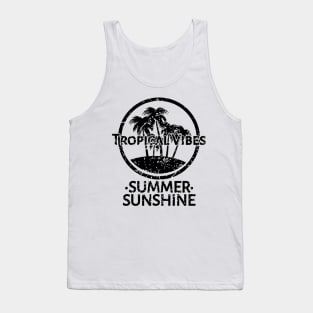 Tropical Vibes At Summer Sunshine Tank Top